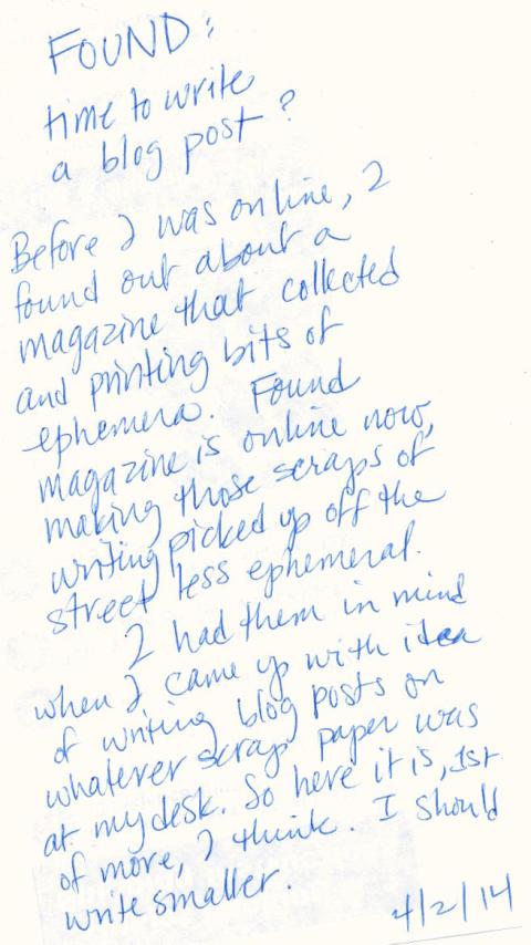 Found: time to blog more often?